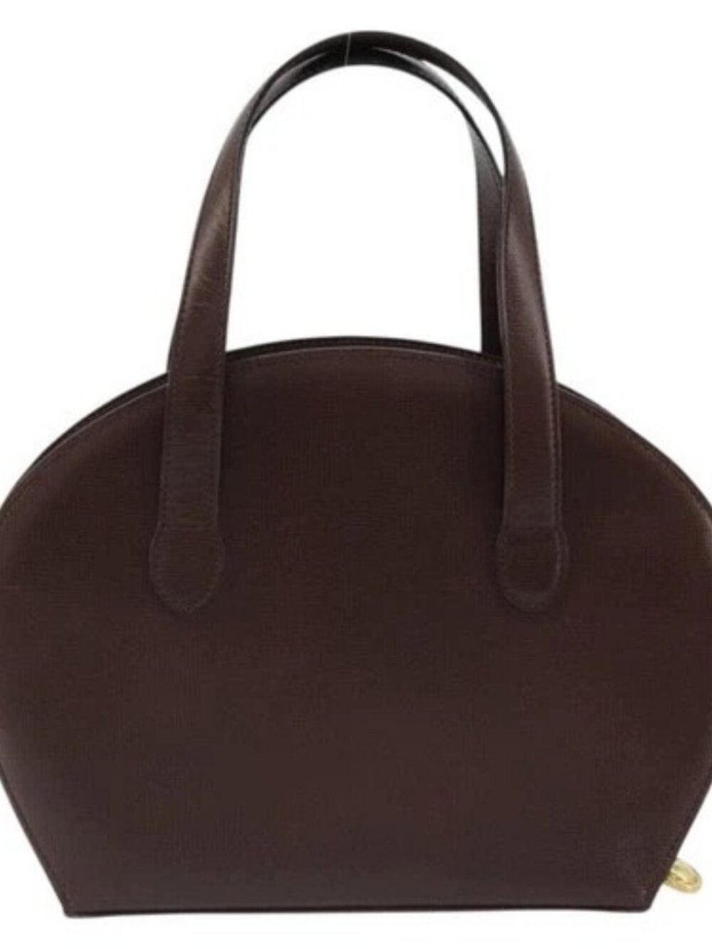 Christian Dior Hand Bag Leather Brown Gold Auth 185163 - Picture 2 of 16